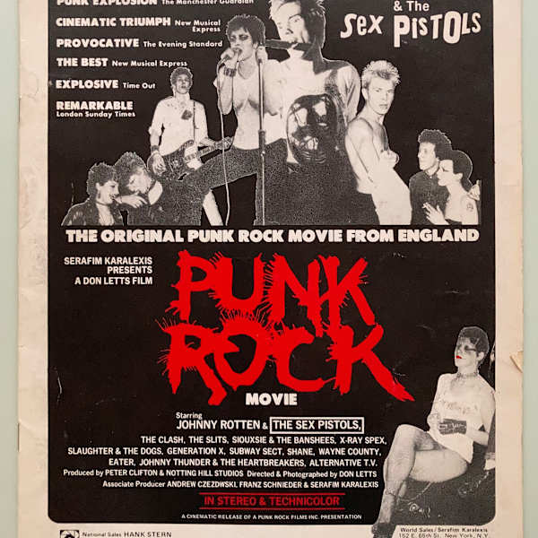 Punk Rock Movie brochure by Don Letts, Image 1.