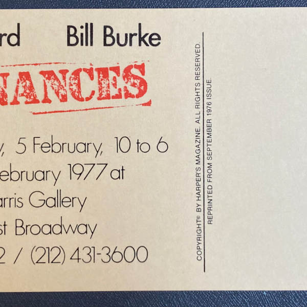 Ordinances: Naomi Lazard/Bill Burke by OK Harris Gallery, Image 1.