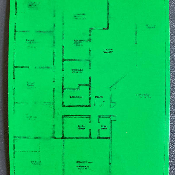 floor plan postcard by Artists Space, Image 1.