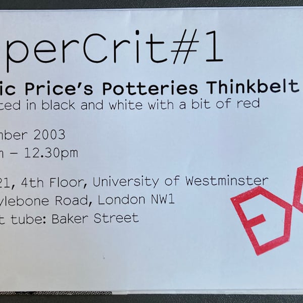 SuperCrit #1 by University of Westminster, Image 1.