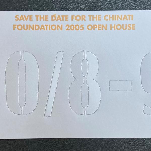 Save The Date for the Chinati Foundation 2005 Open House by Chinati Foundation, Image 1.
