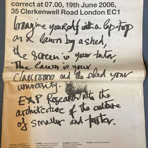 Prospectus for the Invisible University by Research Centre for Experimental Practice, Image 1.