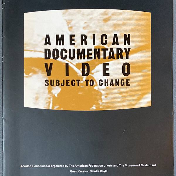 American Documentary Video: Subject to Change by Museum of Modern Art, Image 1.