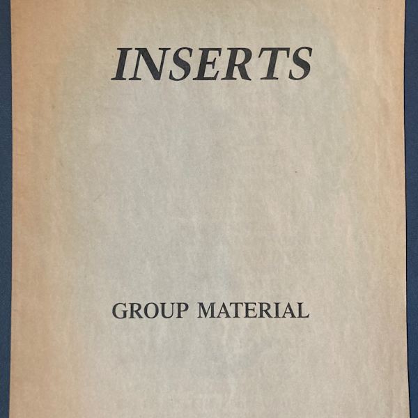 Inserts by Group Material, Image 1.