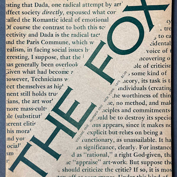 The Fox vol. 1 number 1 by Fox, Image 1.