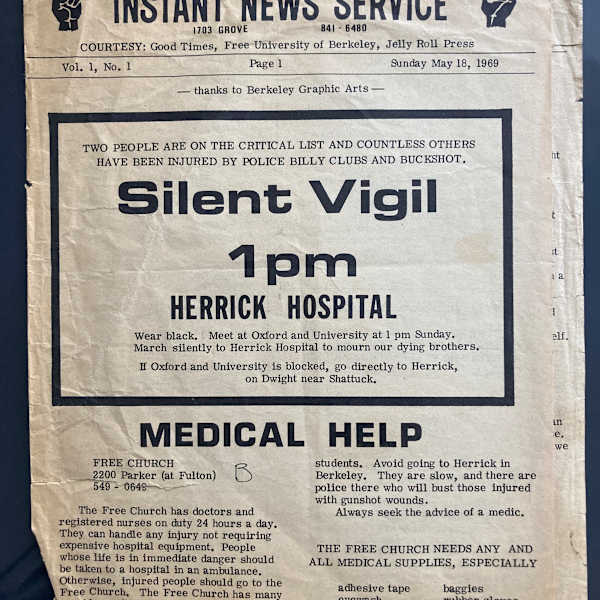 Vol. 1 No. 1 by Instant News Service, Image 1.