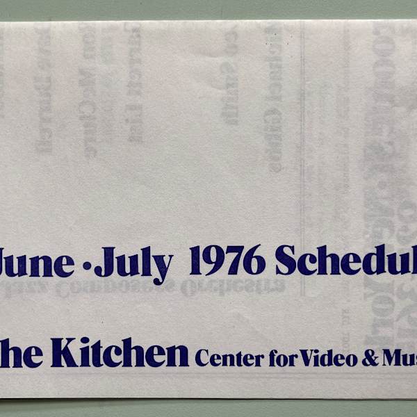 June July 1976 Schedule by Kitchen, Image 1.