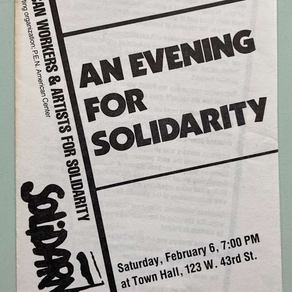 An Evening for Solidarity by American Workers & Artists for Solidarity, Image 1.