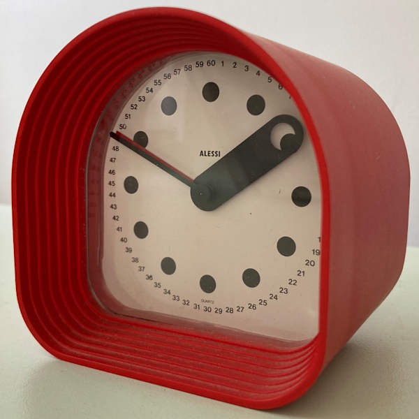 "Optic" clock, model 02 by Alessi, Joe Colombo, Image 1.
