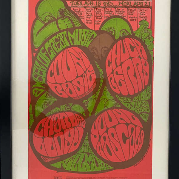 Bill Graham presents in San Francisco: A Week of Great Music (Chuck Berry, Count Basie & His Orchestra, the Charles Lloyd Quartet, and the Young Rascals) by Jim Blashfield, Image 1.
