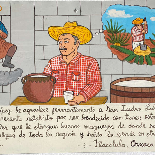 Set of 3 retablos by Flor Palomares, Image 3.