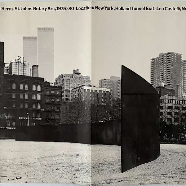Richard Serra St. Johns Rotary Arc, 1975/80 Location: New York, Holland Tunnel Exit Leo Castelli, New York by Richard Serra, Image 1.