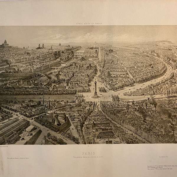 Paris, Vue prise au dessus de la Colonne de Juillet by Jules Arnout, Image 1.