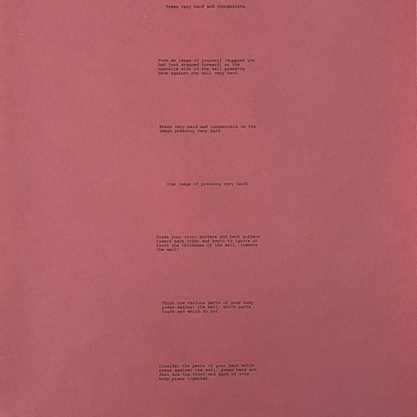 Body Pressure by Bruce Nauman, Image 1.