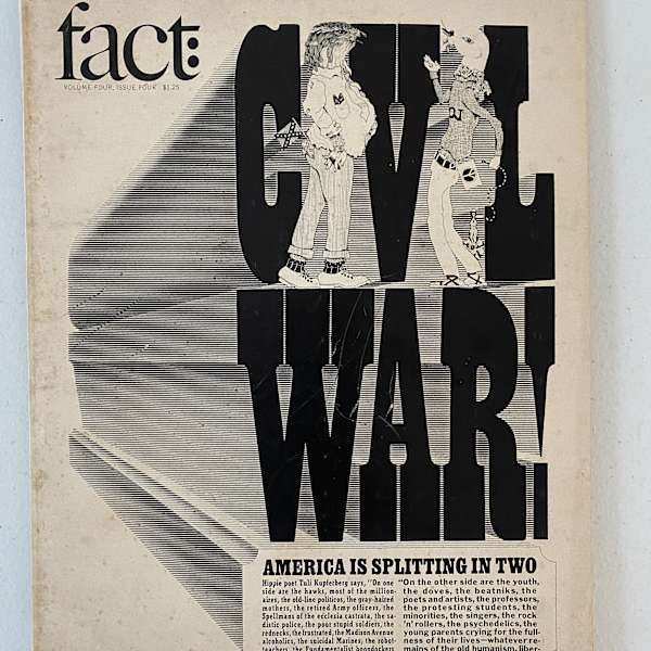 Fact, Vol. 4, Issue 4 by Ralph Ginzburg, Editor, Image 1.