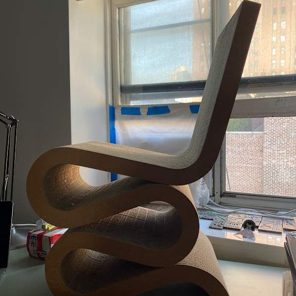 Wiggle Side Chair by Frank Gehry, Image 2.