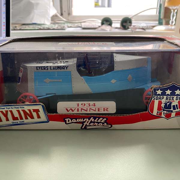 1934 Soap Box Derby Winner The Muncie Star Evers Laundry Diecast Model by Nylint, Image 2.