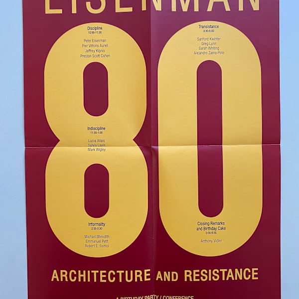 Eisenman 80: Architecture and Resistance by Princeton School of Architecture, Image 1.