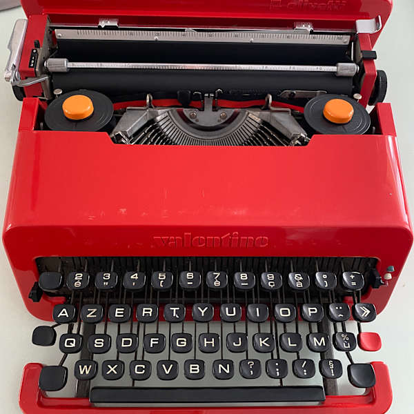 Olivetti Valentine Typewriter by Ettore Sottsass, Image 1.