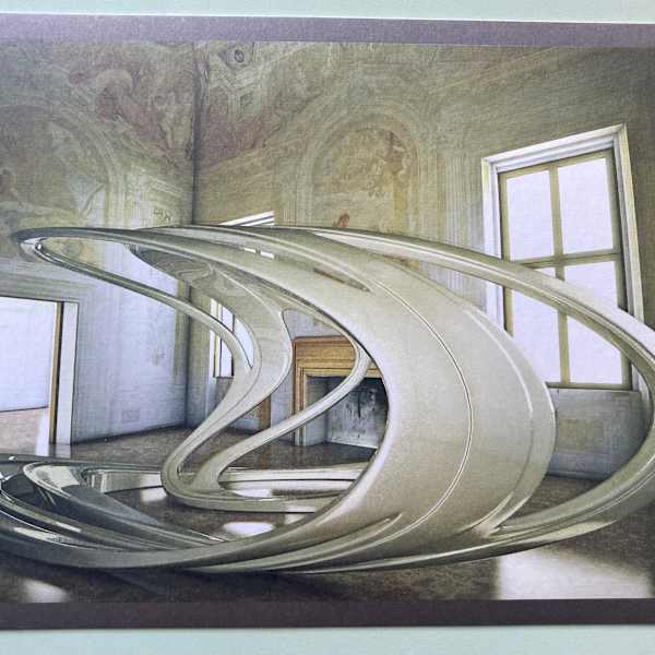 Andrea Palladio and Contemporary Architects Zaha Hadid with Patrick Schumacher exhibition invitation by Andrea Palladio, Image 1.