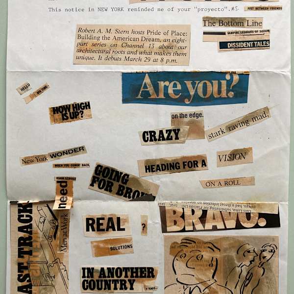 Ransom note-style letter by m s, Image 1.