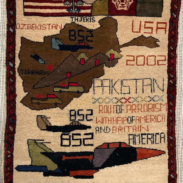 Afghan War Rug by folk art unknown, Image 1.