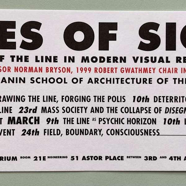 Lines of Sight invitation by Cooper Union, Image 1.