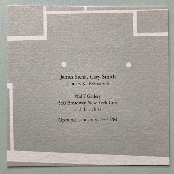 James Siena, Cary Smith by Wolff Gallery, Image 1.