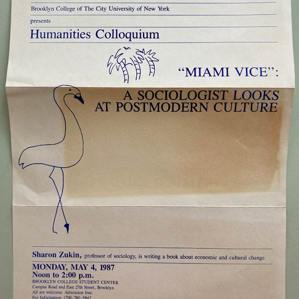 Miami Vice: A Sociologist Looks At Postmodern Culture by Humanities Institute, Image 1.