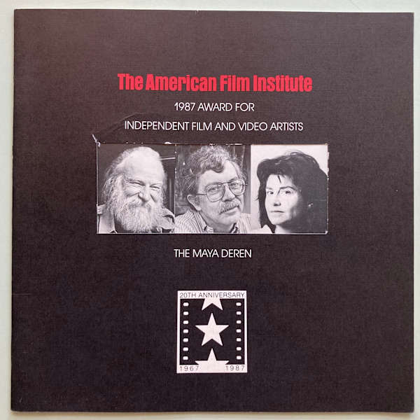 1987 Award for Independent Film and Video Artists by American Film Institute, Image 1.