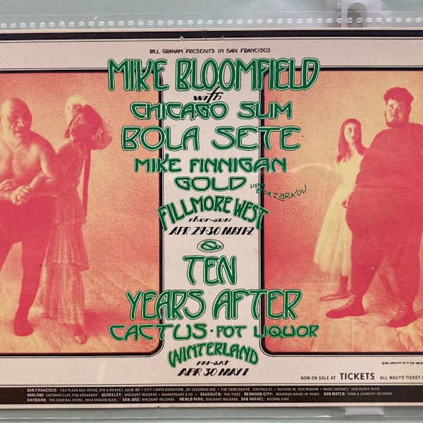 Mike Bloomfield at the Fillmore West by Bill Graham, Image 1.