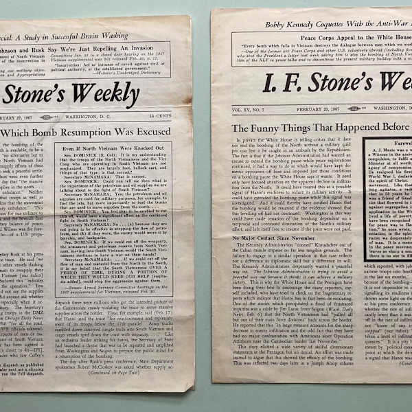 I.F. Stone's Weekly by I.F. Stone, Image 1.