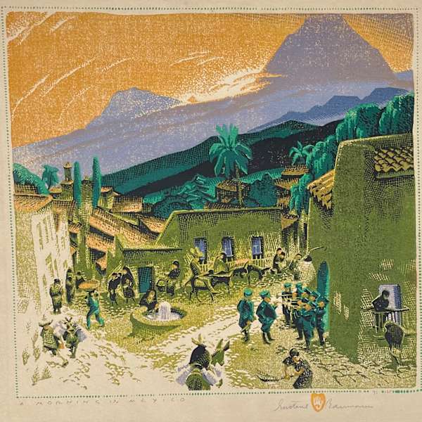 A Morning in Mexico by Gustave Baumann, Image 1.