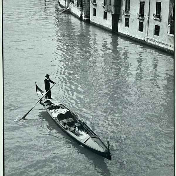Untitled (Gondola for hire) by Unknown (attributed to Norman Gordon), Image 1.