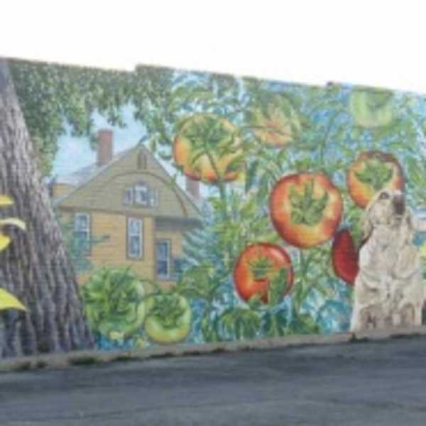 Hanscom Park Neighborhood Mural by Craig Lee, Image 1.