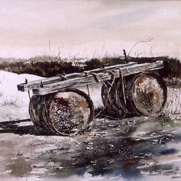 Dredge Floats by Chevis Clark, Image 1.