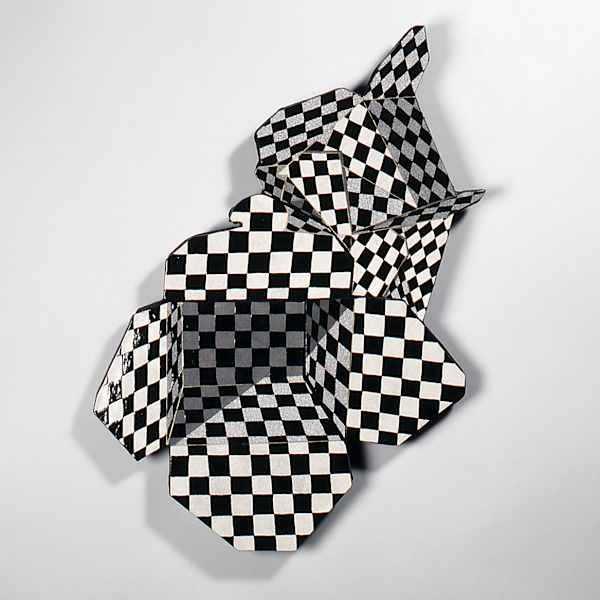 3 Black and White Floating Take-Out Boxes by Steven C. Hewitt, Image 1.