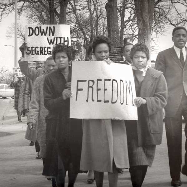 Untitled (Freedom Marchers) by Cecil J. Williams, Image 1.