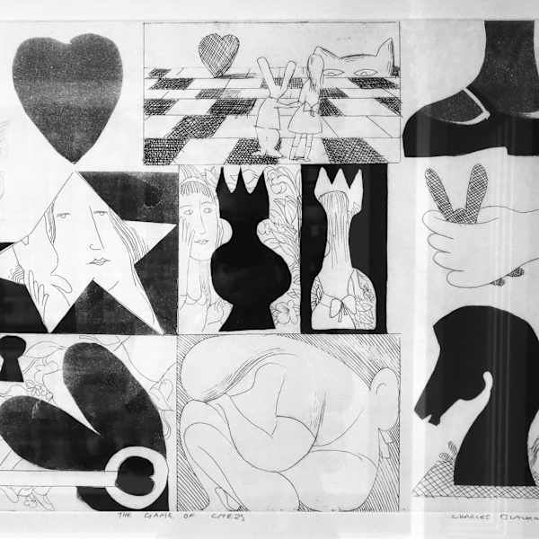 The Game of Chezs by Charles Blackman, Image 1.