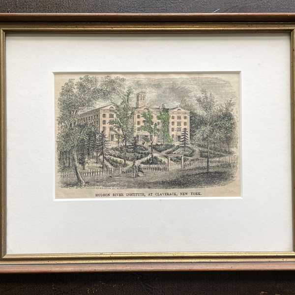 Hudson River Institute Etching by Etching-Unknown artist, Image 1.