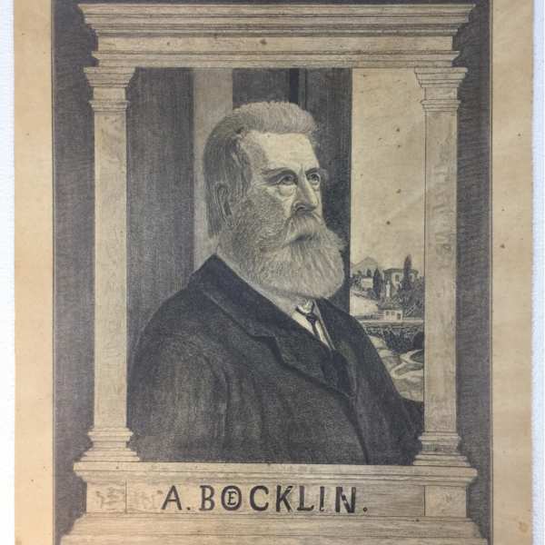 Portrait of Arnold Boecklin by Gust Griefser, Image 1.