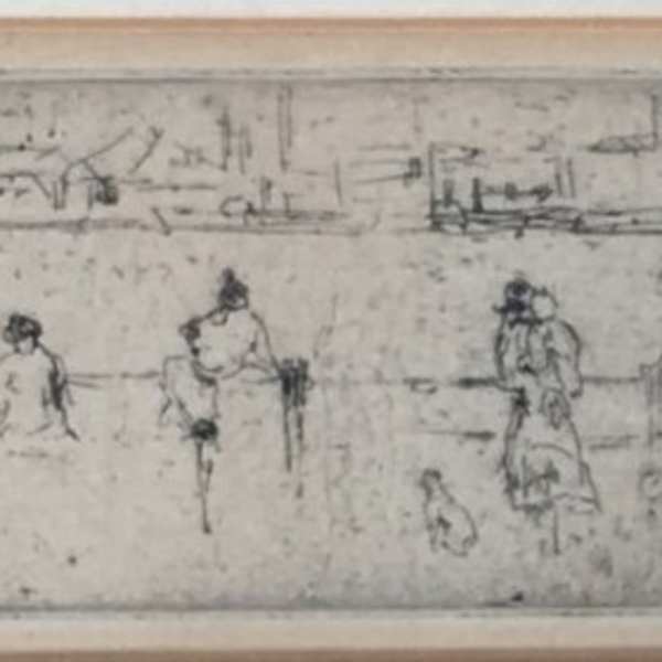 A Sketch of the Embankment by James Abbott McNeill Whistler, Image 1.