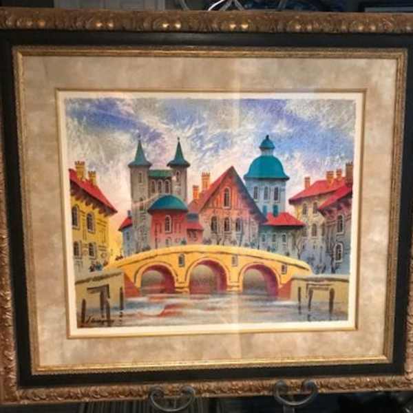 England Bridge at Sunset by Anatole Krasnyansky, Image 1.