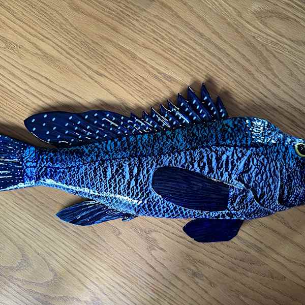 Black Sea Bass Ceramic by Caroline & Lauren Grainger, Image 1.