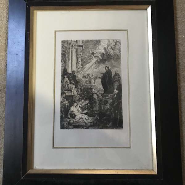 The Miracles of St. Francis Xavier after Rubens by William Unger, Image 1.