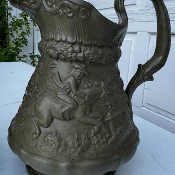 'Tam O'Shanter' relief-moulded stoneware jug by William Ridgeway & Co., Image 2.
