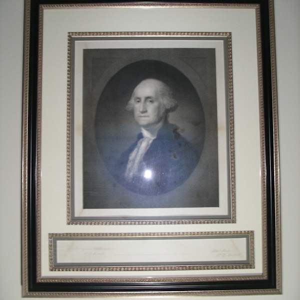 George Washington Engraving by William Edgar Marshall, Image 1.