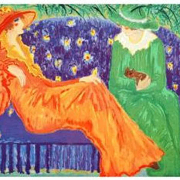 Orange Dress by Barbara Wood, Image 1.