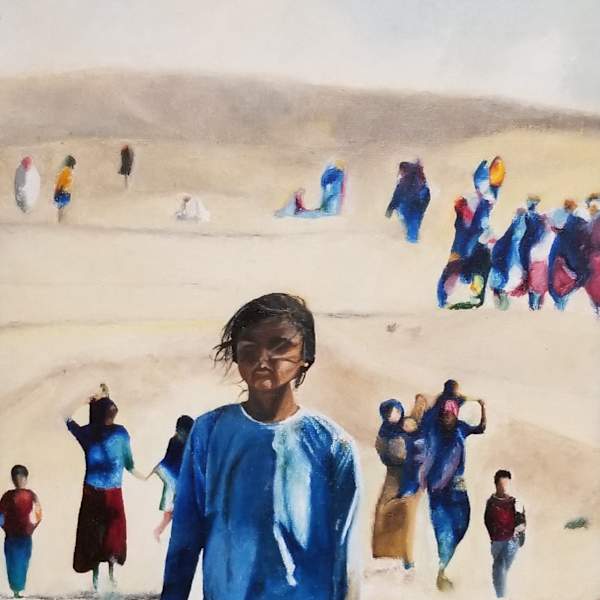 Refugees Walking by Melanie Nussbaum, Image 1.