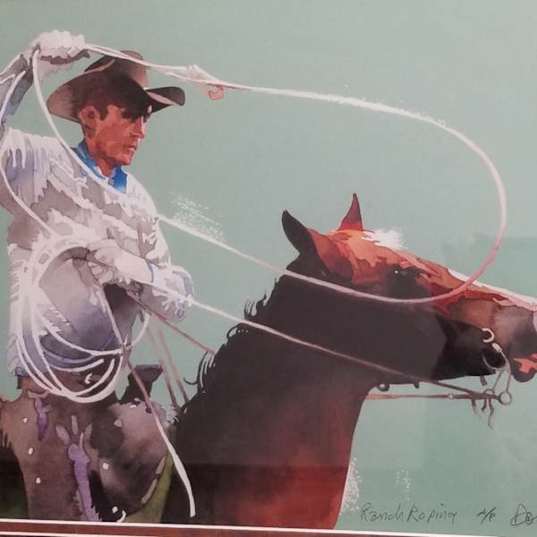 Ranch Roping Study #3 by Don Weller, Image 1.